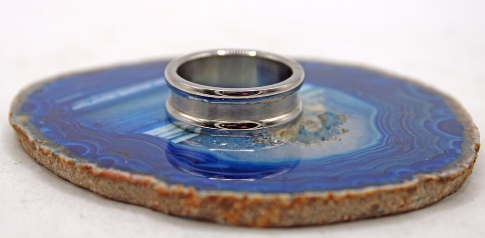 NOS Y2K Stainless Steel Band Ring